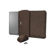 Чохол до ноутбука Trust 15.6" Yvo Mouse & Sleeve Brown-hearts + mouse (23446) Чохол до ноутбука Trust 15.6" Yvo Mouse & Sleeve Brown-hearts + mouse (23446)