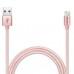 Дата кабель USB 2.0 AM to Lightning 1.0m MFI Rose Golden ADATA (AMFIAL-100CMK-CRG)