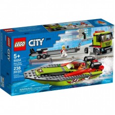 Конструктор LEGO City Great Vehicles Перевізник гоночного катера 238 деталей (60254) Конструктор LEGO City Great Vehicles Перевізник гоночного катера 238 деталей (60254)