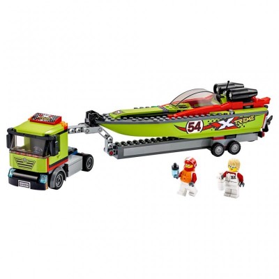 Конструктор LEGO City Great Vehicles Перевізник гоночного катера 238 деталей (60254)