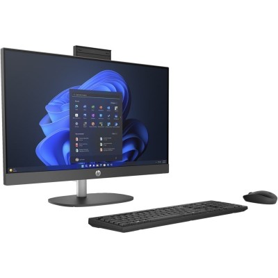 Комп'ютер персональний моноблок HP 245-G10 23.8" FHD IPS AG, AMD R3-7320U, 8GB, F512GB, UMA, WiFi, Win11P, чорний