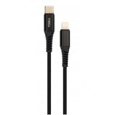 Дата кабель USB Type-C to Lightning 1.0m 3A 22W nylon braided black Vinga (VCPTCL3ANBK) Дата кабель USB Type-C to Lightning 1.0m 3A 22W nylon braided black Vinga (VCPTCL3ANBK)