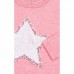 Кофта Breeze со звездой и оборкой (10536-128G-pink)