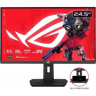 Монітор Asus 24.5&quot; ROG Strix XG259QNS 2xHDMI, DP, 2xUSB, Audio, IPS, 380Hz, 0.3ms, sRGB 110%, AdaptiveSync, Pivot, HDR400