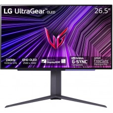 Монітор LG 27" 27GS95QE-B 2xHDMI, DP, USB, Audio, OLED, 2560x1440, 240Hz, 0.03ms, DCI-P3 98.5%, G-SYNC, FreeSync, AdaptiveSync, Pivot, DisplayHDR TRUE BLACK 400 Монітор LG 27" 27GS95QE-B 2xHDMI, DP, USB, Audio, OLED, 2560x1440, 240Hz, 0.03ms, DCI-P3 98.5%, G-SYNC, FreeSync, AdaptiveSync, Pivot, DisplayHDR TRUE BLACK 400