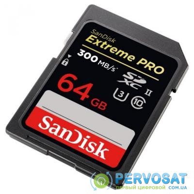 Карта памяти SANDISK 64GB SDXC class 10 UHS-II 4K Extreme Pro (SDSDXPK-064G-GN4IN)