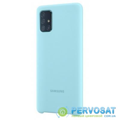 Чехол для моб. телефона Samsung Silicone Cover для Galaxy A71 (A715F) Blue (EF-PA715TLEGRU)