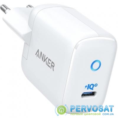 Зарядное устройство Anker PowerPort III Mini 1 - 30W PowerIQ3.0 (White) (A2615L21)