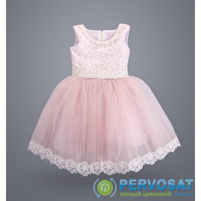 Платье ТМ МиЯ нарядное с кружевом (0711-3-4G-pink)