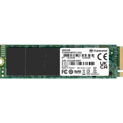 Твердотільний накопичувач SSD M.2 Transcend 500GB MTE110Q NVMe PCIe 3.0 4x 2280