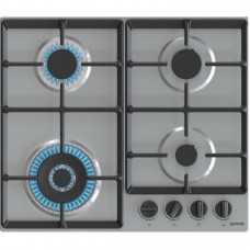 Варильна поверхня Gorenje газова, 60см, чавун, конфорка Wok, нерж Варильна поверхня Gorenje газова, 60см, чавун, конфорка Wok, нерж