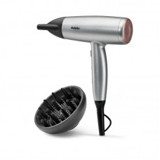 Фен Babyliss Cosmos, 2100Вт, 3 режими, іонізація, хол. обдув, 2 насадки, сірий