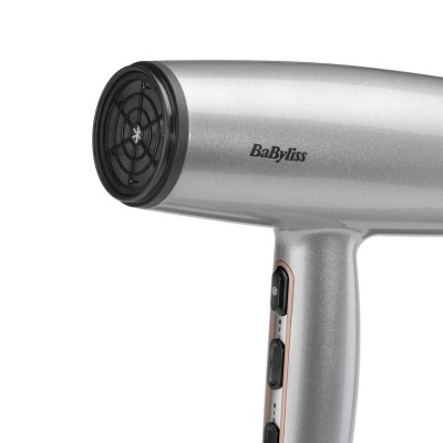 Фен Babyliss Cosmos, 2100Вт, 3 режими, іонізація, хол. обдув, 2 насадки, сірий