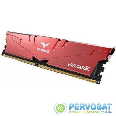 Модуль памяти для компьютера DDR4 8GB 2666 MHz T-Force Vulcan Z Red Team (TLZRD48G2666HC18H01)