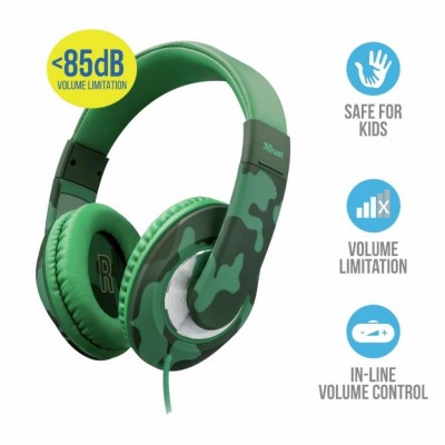 Наушники Trust Sonin Kids Over-Ear Jungle Camo (22203)