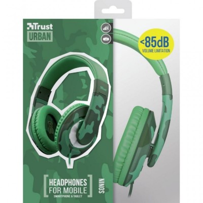 Наушники Trust Sonin Kids Over-Ear Jungle Camo (22203)