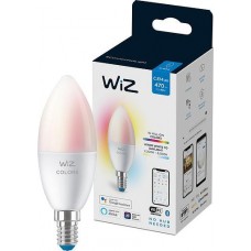 Керована по WiFi лампа WiZ E14 4.9W(40W 806Lm) C37 2200-6500K RGB Wi-Fi Керована по WiFi лампа WiZ E14 4.9W(40W 806Lm) C37 2200-6500K RGB Wi-Fi