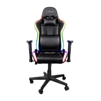 Крісло Trust GXT 716 Rizza, ПУ шкіра, 3D-Armrests, RGB, чорний Крісло Trust GXT 716 Rizza, ПУ шкіра, 3D-Armrests, RGB, чорний