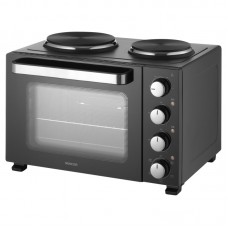 Піч електрична Sencor, 35л, 1500Вт, механіч., гриль, конвенція, 2 конф.зверху, підсвітка всередині, чорна Піч електрична Sencor, 35л, 1500Вт, механіч., гриль, конвенція, 2 конф.зверху, підсвітка всередині, чорна