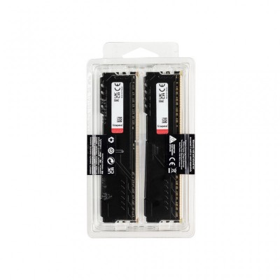 Модуль памяти для компьютера DDR4 32GB (2x16GB) 3200 MHz Fury Beast Black Kingston Fury (ex.HyperX) (KF432C16BBK2/32)