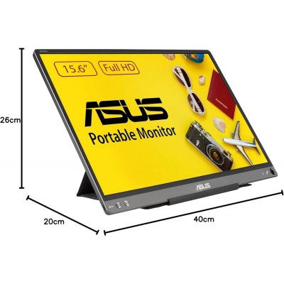 Монітор портативний Asus 15.6" ZenScreen MB16ACE USB-C, IPS, Case