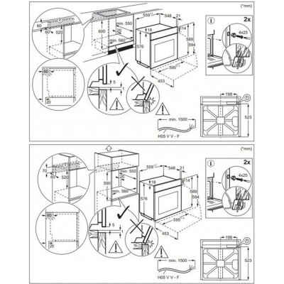 Духова шафа Electrolux електрична, 72л, A+, дисплей, конвекція, піроліз, телескопічні напрямні, чорний Духова шафа Electrolux електрична, 72л, A+, дисплей, конвекція, піроліз, телескопічні напрямні, чорний