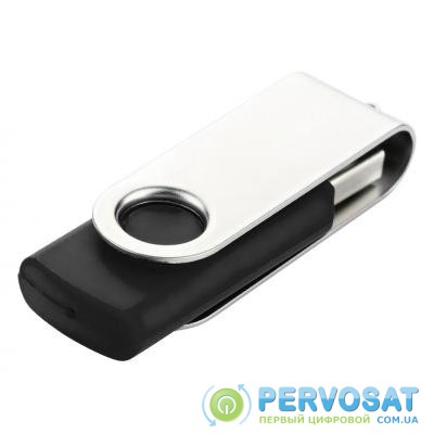 USB флеш накопитель eXceleram 16GB P1 Series Silver/Black USB 2.0 (EXP1U2SIB16)