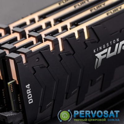 Модуль памяти для компьютера DDR4 16GB (2x8GB) 3000 MHz Fury Renegade RGB HyperX (Kingston Fury) (KF430C15RBAK2/16)
