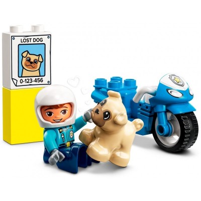 Конструктор LEGO DUPLO Town Поліцейський мотоцикл