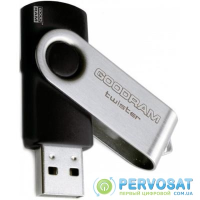 USB флеш накопитель GOODRAM 4GB Twister Black USB 2.0 (UTS2-0040K0R11)