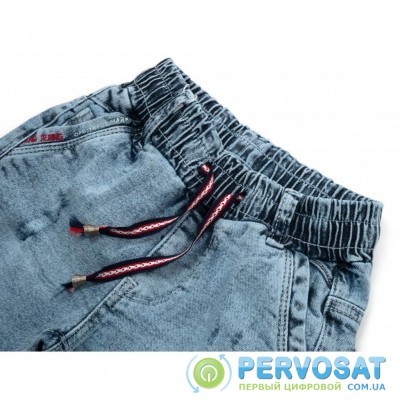 Шорты A-Yugi джинсовые на резинке (2757-134B-blue)