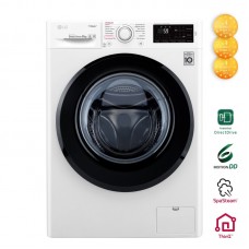 Пральна машина з фронт. завант. LG F4M5TS6W, 8кг, 1400, A+++-30%, Пара, глибина 56см, Дисплей, Білий Пральна машина з фронт. завант. LG F4M5TS6W, 8кг, 1400, A+++-30%, Пара, глибина 56см, Дисплей, Білий