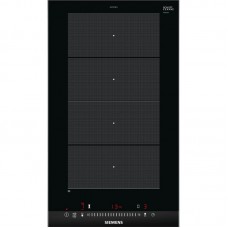 Варильна поверхня Siemens  індукційна, 30см, розширена зона, Доміно, чорний