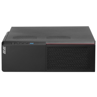 Корпус 2E S613ARGB-400 з БЖ 2E 400W-SFX, 1xUSB3.0, 1хUSB Type-C, 1x80мм, Micro ATX/ Desktop, чорний