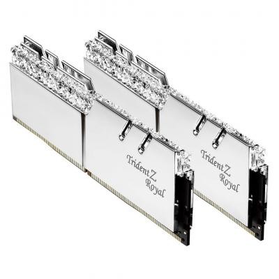 Модуль пам'яті для комп'ютера DDR4 16GB (2x8GB) 3600 MHz Trident Z RGB Royal Silver G.Skill (F4-3600C18D-16GTRS)