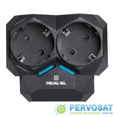 Сетевой фильтр питания REAL-EL AR-01, black (EL122300005)