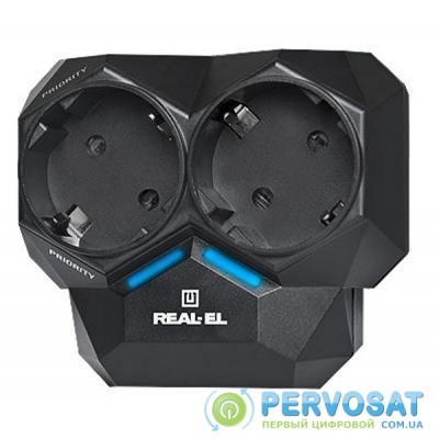 Сетевой фильтр питания REAL-EL AR-01, black (EL122300005)