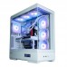 Корпус Zalman P50 DS без БЖ, 2xUSB3.0, 1xUSBType-C, 4x120мм ARGB, VGA 435мм, LCS ready, TG Side Panel, ATX, білий