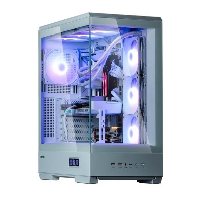 Корпус Zalman P50 DS без БЖ, 2xUSB3.0, 1xUSBType-C, 4x120мм ARGB, VGA 435мм, LCS ready, TG Side Panel, ATX, білий