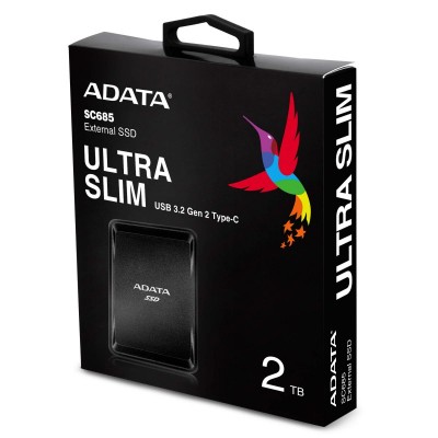Портативний SSD USB 3.2 Gen 2 Type-C ADATA SC685 2TB Чорний