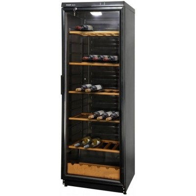 Холодильник Snaige для вина, 173x60х60, полок - 6, зон - 1, бут-105, 1дв., ST, алюмін.двері, чорний