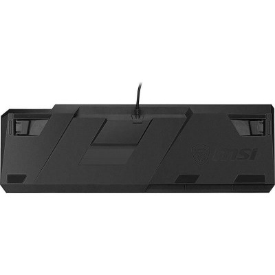 Клавіатура механічна MSI Vigor GK50 LOW PROFILE UA 104key, Kailh White, USB-A, EN/UKR/RU, RGB, чорний