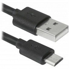Дата кабель USB08-03BH USB - Micro USB, black, 1m Defender (87476) Дата кабель USB08-03BH USB - Micro USB, black, 1m Defender (87476)
