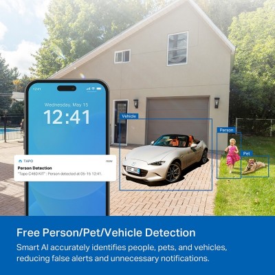 Комплект розумної бездротової камери TP-LINK TAPO C460 KIT 8MP та сонячної панелі