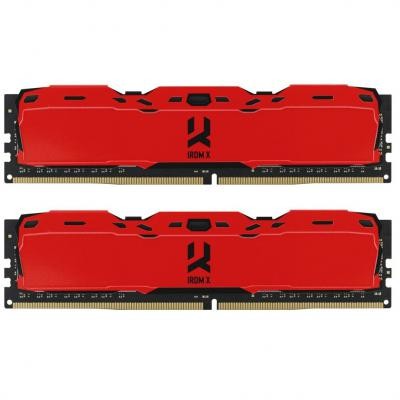 Модуль памяти для компьютера DDR4 16GB (2x8GB) 3000 MHz IRDM Red GOODRAM (IR-XR3000D464L16S/16GDC)