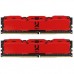 Модуль памяти для компьютера DDR4 16GB (2x8GB) 3000 MHz IRDM Red GOODRAM (IR-XR3000D464L16S/16GDC)