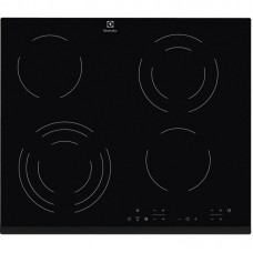 Варильна поверхня Electrolux електрична склокерамічна, 60см, чорний Варильна поверхня Electrolux електрична склокерамічна, 60см, чорний