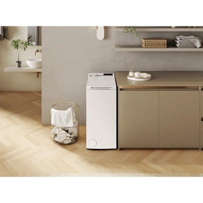 Пральна машина Whirlpool вертикальна, 7кг, 1200, B, 60см, дисплей, інвертор, білий