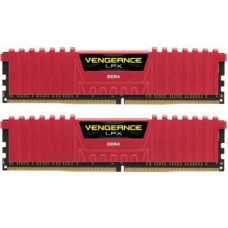 Модуль пам'яті для комп'ютера DDR4 16GB (2x8GB) 2666 MHz Vengeance LPX Red CORSAIR (CMK16GX4M2A2666C16R)