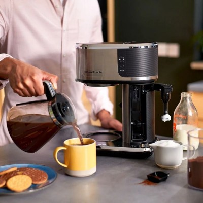 Кавоварка Russell Hobbs крапельна Attentiv Coffee Bar , 1,5л, мелена, LED-дисплей, чорно-метал